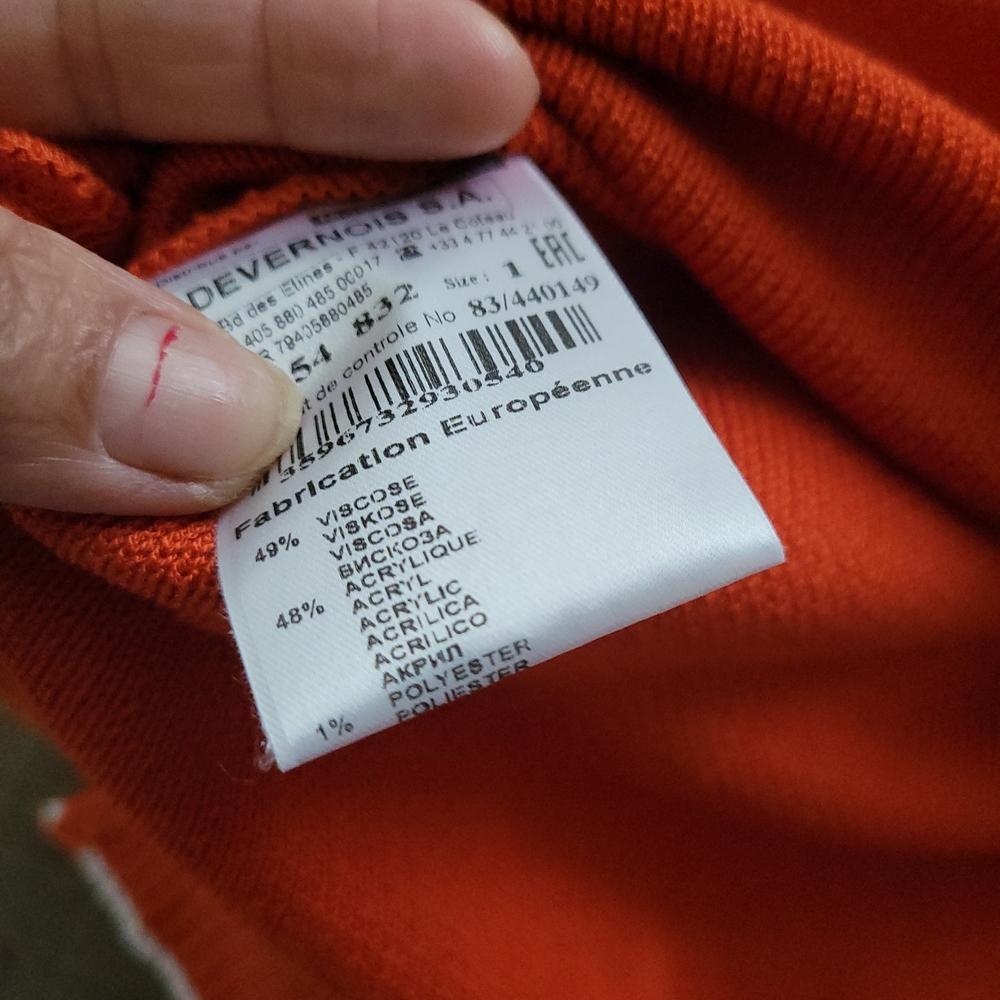 Women's Orange Collared Blouse - image 5